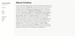 Desktop Screenshot of cristina-ampatzidou.com