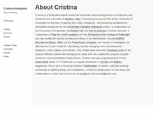 Tablet Screenshot of cristina-ampatzidou.com